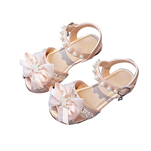 Toddler Girls Sandals Soft Rubber Flat Shoes Cute Lace Bow Princess Sandals Summer Baby Flower Girl Shoes