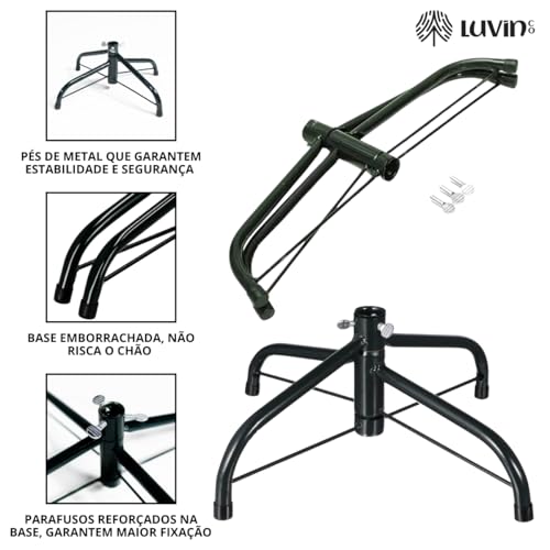 Árvore De Natal Pinheiro Grande Luxo Cheia Premium 1.80m 800 Galhos Verde Tradicional