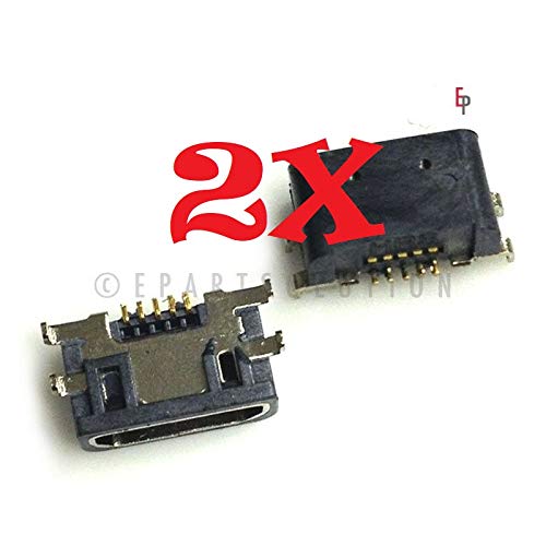 ePartSolution 2X Replacement for Nokia Lumia 900 Micro USB Charger Charging Port Dock Connector USB Port USA (2pcs)