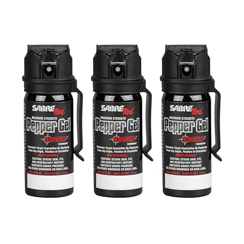 SABRE Crossfire Pepper Gel, Deploys At Any Angle, Maximizes Target Acquisition Against Multiple...