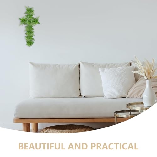 image for VOSCHOIX 4Pcs Cross Wreath Frame,16 Inch Iron Wire Wreath Frame Floral