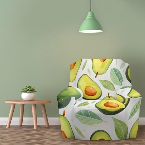 Housse de fauteuil élastique motif avocat protection - 6