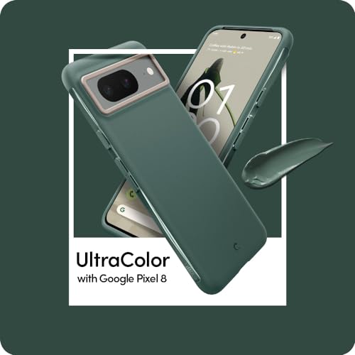 Image of Spigen Cyrill UltraColor, Google Pixel 8 Case, Pixel 8 Back Cover | TPU+Poly Carbonate - Kale