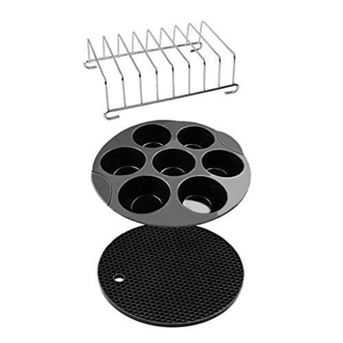 F Fityle Hochwertiges Zubehör-Set für Heißluftfritteusen, 8-teilig