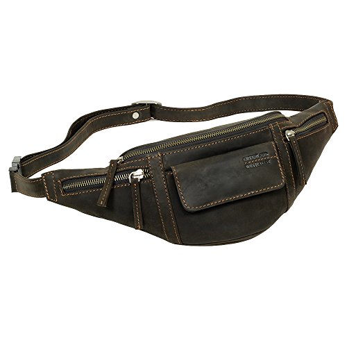 Gürteltasche Bauchtasche Hüfttasche Greenland Nature Büffel Leder braun extrem Hochwertig und langlebig Neu