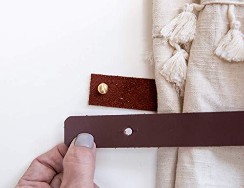 Keyaiira - Leather Curtain Tieback, Modern Window Treatments, Rustic Decor, Boho Decor, Living Room, Curtain Loop, Minimalist Curtain Hold Back, Modern Window Treatments, Tie Back, Farmhouse Decor #TOP4