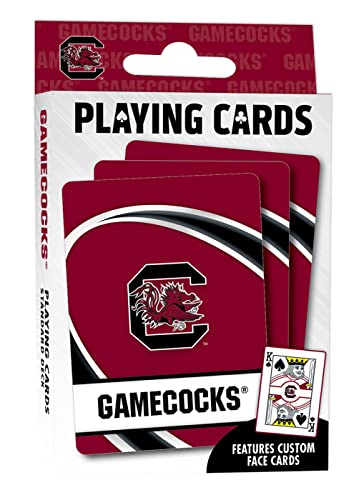 Image of MasterPieces Family Games - NCAA South Carolina Gamecocks Playing Cards - Officially Licensed Playing Card Deck for Adults, Kids, and Family