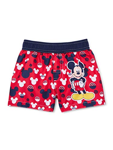 Baby Boys Mickey Mouse Swim Trunks 3/6 Months Blue