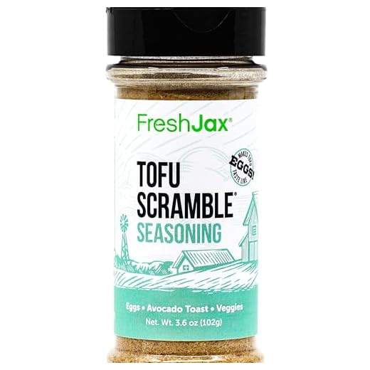 FreshJax Premium Gourmet Spices and Seasonings, Tofu Scramble Spice Mix (4.8oz Large Bottle) Vegan Plant-Based Organic Ingredients Gluten-Free Certified Kosher