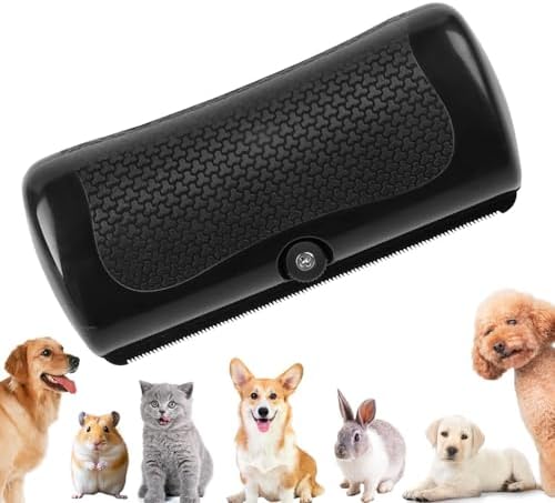 Hundebürste, Fellwunder bürste hund, Hundebürste Kurzhaar, Professioneller Entfilzungskamm für Hunde, Katzen, Pferde & Kaninchen,Rutschfeste Bürste mit Edelstahlzähnen & ergonomisc