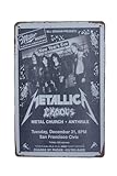 Metallica Wandschild - Metallschild - Texttafel - Metallschild - Metallschild - Metallschild - Metallica Band - 20 x 30cm