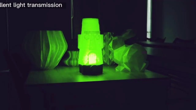 Image of IEMAI Clear PETG Filament 1.75mm Fluorescent Green 1kg, Glossy Transparent Finish 3D Printer Filament Up to 600mm /s High-Speed Printing for Lampshades, Home Decor & DIY Models