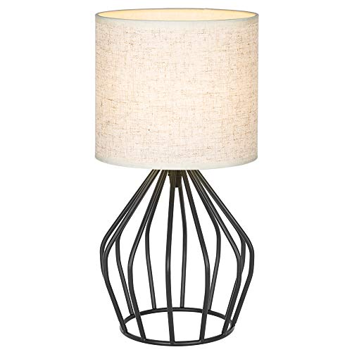 HAITRAL Black Modern Table Lamp - Minimalist Vintage Nightstand - Image 8