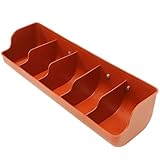 Veemoon Praktischer 5 Fach Kunststoff Schweinefuttertrog Ferkelfutterspender Futterspender für Schweinebauernhof