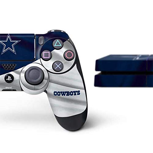 Skinit Decal Gaming Skin Compatible with PS4 Console and Controller Bundle - Officially Licensed NFL Dallas Cowboys Design