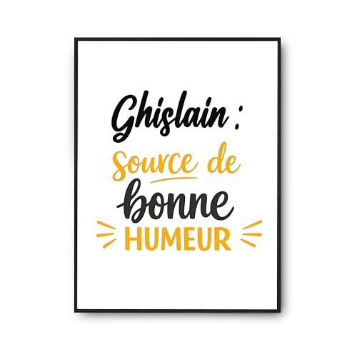 Poster Ghislain imprimé en France : Affiche de qualité supérieure pour décoration murale chic