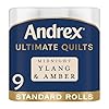 Andrex Ultimate Quilts Toilet Roll with Midnight Ylang & Amber Fragrance, 9 Rolls (155 Sheets)