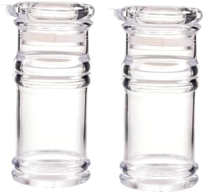 2Pcs Home Kitchen Acrylic Flavoring Bottles Small Soy Sauce Bottles Oil Pot Liquid Condiment Seasoning Dispenser Bottle Container for Olive Oil, Soy Sauce, Vinegar Restaurant Home Use, Transparent image 2