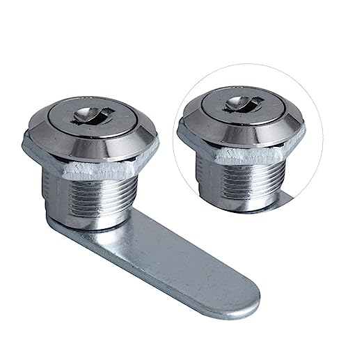 iplusmile 1 Juego cerradura de cilindro caja caudales caja de seguridad safe box bloqueo puerta door lock llaves de repuesto para archivadores cerradura de combinación mecánica Silver