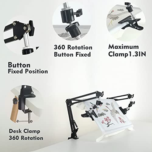 Image of Embroidery Scroll Frame Stand (2P) Adjust Cross Stitch Frame Stand Rotated Embroidery Frame Stand ,Cross Stitch Scroll Frame Stand Suitable for Cross Stitch Frame Stand Needlework Frame Stand
