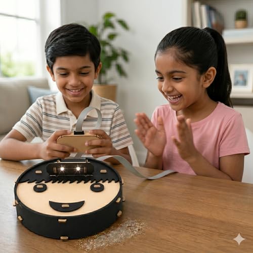Image of Dust Ninja Cleaning Robot Model | Robotics Kit | OIMake (Formerly MakerVerse) | Remote Control Robot| Awesome Gift for Boys & Girls Age 8-14 | Science Project for School