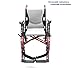 Karman S-ERGO 305 Lightweight Ergonomic Wheelchair S-Ergo305Q18RS, 29 lbs., Quick Release Wheels, Frame Rose Red, Seat Size 18