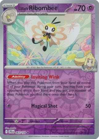 Amazon.com: Pokemon - Lillie's Ribombee 067/159 Journey Together