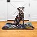 KJIZMO Flower Painting Dog Bed Mat, Soft Comfortable Warm Crate Pad with Anti-Slip Bottom, Machine Washable Pet Mattress for Pets Sleeping for Large Medium Dogs & Cats 36x24in