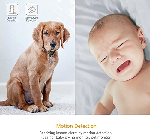 Kami Home Security Camera System 1080P Hd Indoor Smart Cam, Motion-Activated With 2.4G/5G Dual-Band Wi-Fi, Yi Home App - Compatible With Alexa And Google Assistant #TOP4