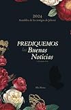  2024 Asamblea de los testigos de Jehova: Prediquemos las Buenas Noticias: Libro de Notas para la Asamblea Regional del 2024: Cubierta Azul Marino/Floral Rojo