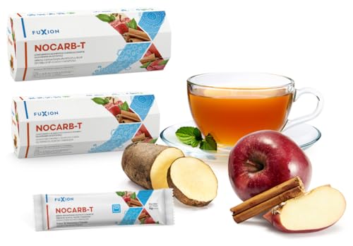 NOCARB T Té de Fibras Solubles, Yacon, Manzana, Canela y Green Tea. Te divina solucion para Control de Azúcar y Carbohidratos. Infusiones sin azucar. Tea bags de 5g (Pack 14, 70.0, gramo)