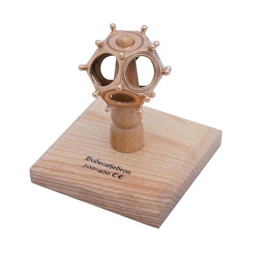 Lord of Battles Roman Bronze Dodecahedron | Lost-Wax Cast Ancient Artifact Replica | Mysterious Roman Relic for Collectors & History Lovers - 82 Grams (Dodecahrdron W/Stand (Solid Bronze Antique))
