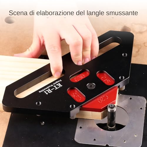Gabarit pour défonceuse arrondi pour réussir les angles de vos tables et meubles