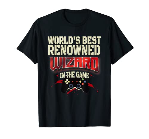 El mejor mago del mundo divertido juego a juego para papá, jugador, hermano Camiseta
