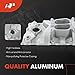 A-Premium Aluminum Dual Plane V8 Intake Manifold W/Mounting Kits Compatible with 1955-1995 Chevy SBC 262 265 267 283 302 305 307 327 350 400, Idle-5500, 4-Barrel Spread Bore