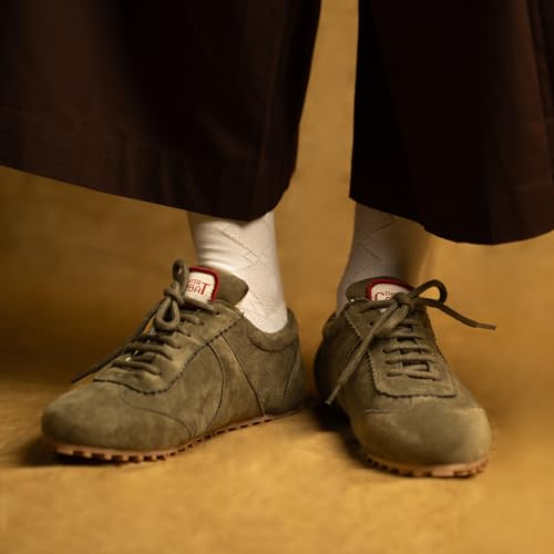 Image of Theater Women Combats Suede Sneakers | Soft Lace-Up Walking Shoes with Cushioned Grip Sole | Lightweight, Stylish & Comfortable Suede Footwear