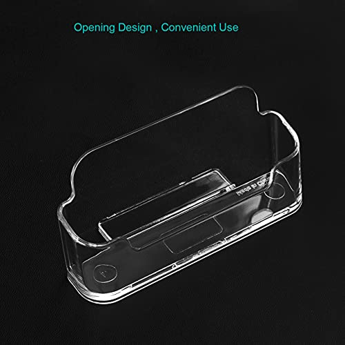 4 Pack Business Card Holder for Desk, Acrylic Clear Business Card Holder Business Card Stand, Plastic Business Card Display, Fits 30-50 Business Cards (4) - Thumbnail 5