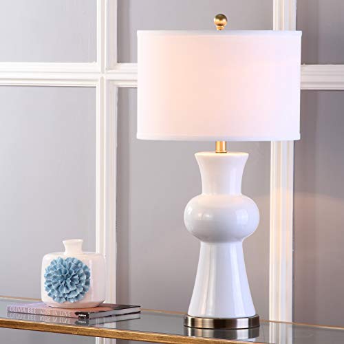 Lámpara de Mesa SAFAVIEH Lola 30 pulgadas Cerámica Blanca miniatura 2