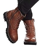 Leif Nelson Herren Schuhe Klassische Stiefel Freizeitschuhe Boots Elegante Winterschuhe Männer Sneakers LN156; 41,Camel