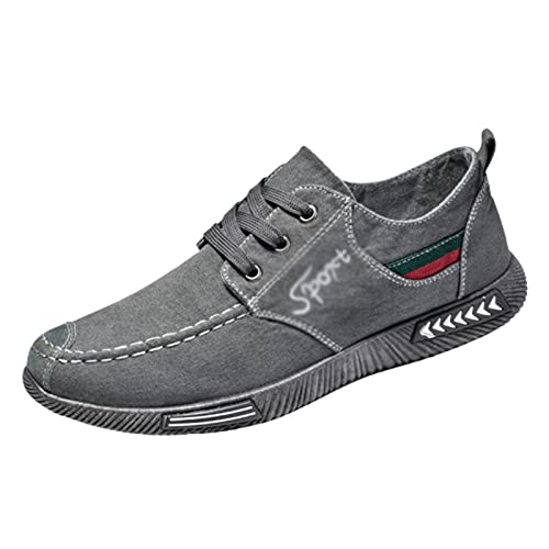 Martial Art Tai Chi Kung Fu Shoes, Men's Fashionable Slip-On Chinese Traditional Old Beijing Breathable Canvas Shoes, Comfortable Non Slip Rubber Sole, Soft in Line with Modern Aesthetics