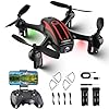 Drones for Kids 8-12, Drone with Camera 1080P for Kids Adults, FPV Drone with 2 Batteries, Mini Drone Gesture Photo, Wifi RC Quadcopter, 3 Speed Mode, 3D Flips, Altitude Hold, Kids Drones for Boys