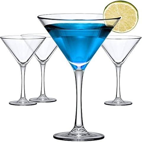 Amazing Abby 10-Ounce Plastic Martini Glasses Set Cover