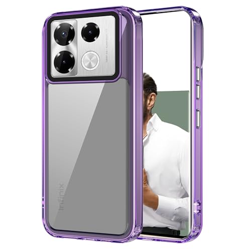 Image of Zapcase Back Case Cover for Infinix Note 40 Pro Plus 5G | Compatible for Infinix Note 40 Pro Plus 5G Back Cover | Case Cover with Camera Protection | (TPU + PC | Translucent Purple)