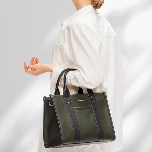 Image of LOVEVOOK Purse for Women Leather Tote Bag Purse and Handbags, Satchel Shoulder Crossbody Top Handle Bags with Zipper