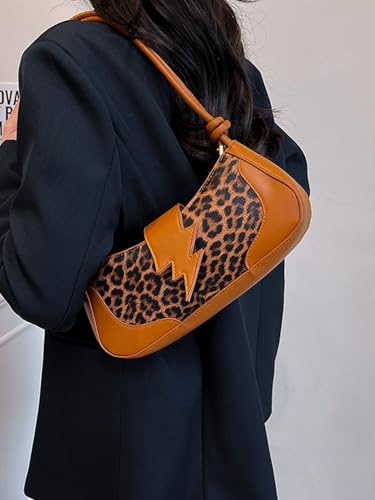 Verdusa Women's Retro Vintage Shoulder Bags Magnet Zipper PU Leather Classic Hobo Handbag3