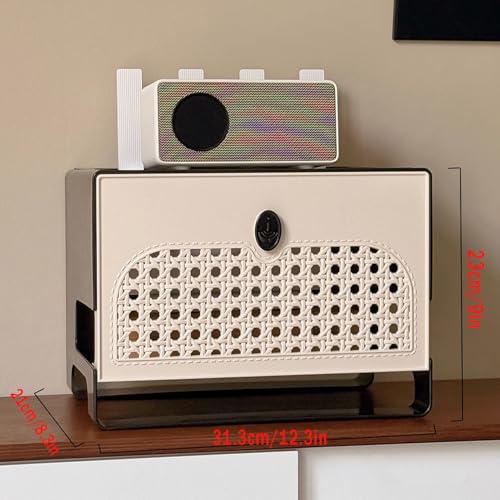 Rangement la maison efficace avec boîte pour routeur WiFi et décodeur de salon - 3