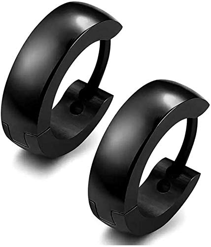 Hoop Bali 316L Stainless Steel Earrings for Men and Boys | Fashion Non Piercing Earrings for Men | Stainless Steel Earrings for Boys-image-22