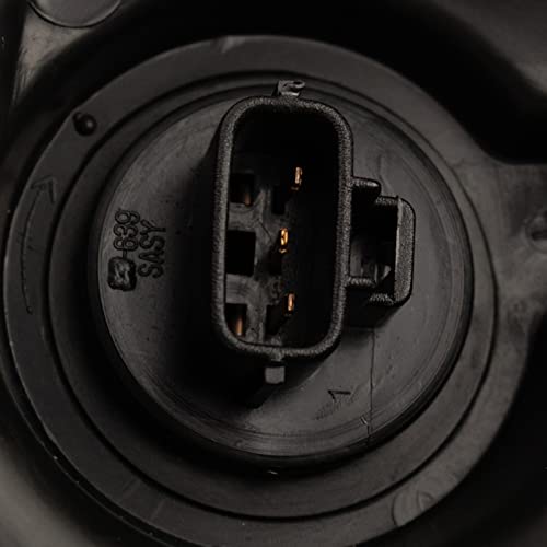 Image of TRQ 2 Piece Headlight Assembly Set Performance Projection Style LED Turn Signals LED Daytime Running Light Black Bezel Driver & Passenger Side Compatible with Toyota Sequoia 2008-2017 Tundra 2007-2013