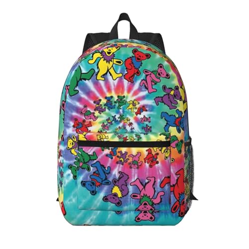 Sac à dos de voyage portable ours dansant noir 43,2 cm pour le quotidien