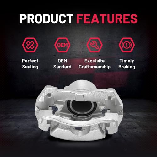 Image of BDFHYK 19-B3434 19-B3435 Front Disc Brake Caliper Assembly Compatible with Toyota Corolla 2009-2019 /Matrix 2009-2014, for Pontiac Vibe 2009-2010, for Scion xD 2008-2014, 1.8L 2.4L l4 GAS 2pcs